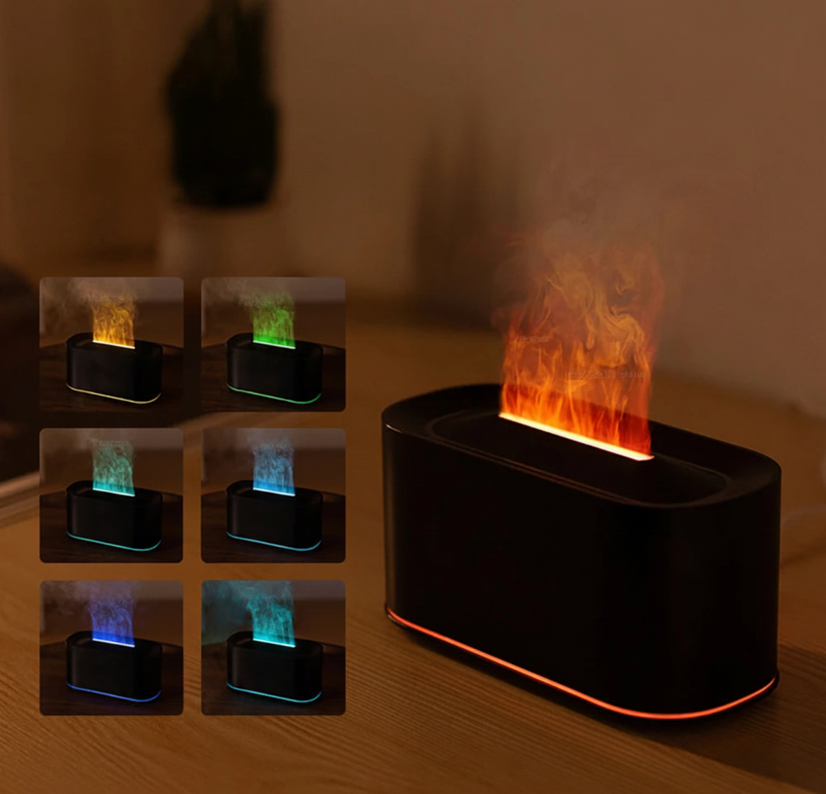 Flammen Luftbefeuchter LED Aroma Diffuser