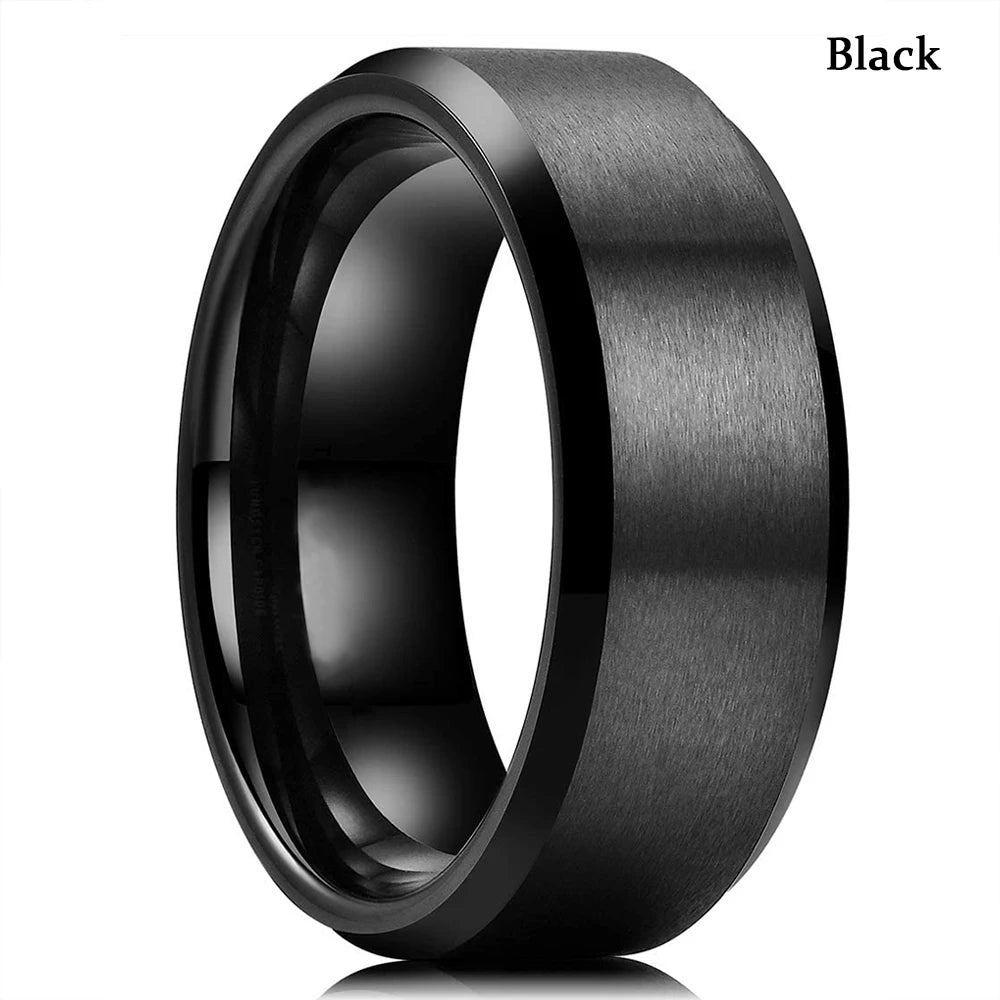 Edelstahl Ring Premium Band Collection
