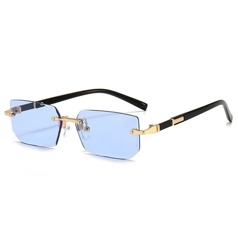 Rahmenlose Sonnenbrille Premium Rectangle Shades