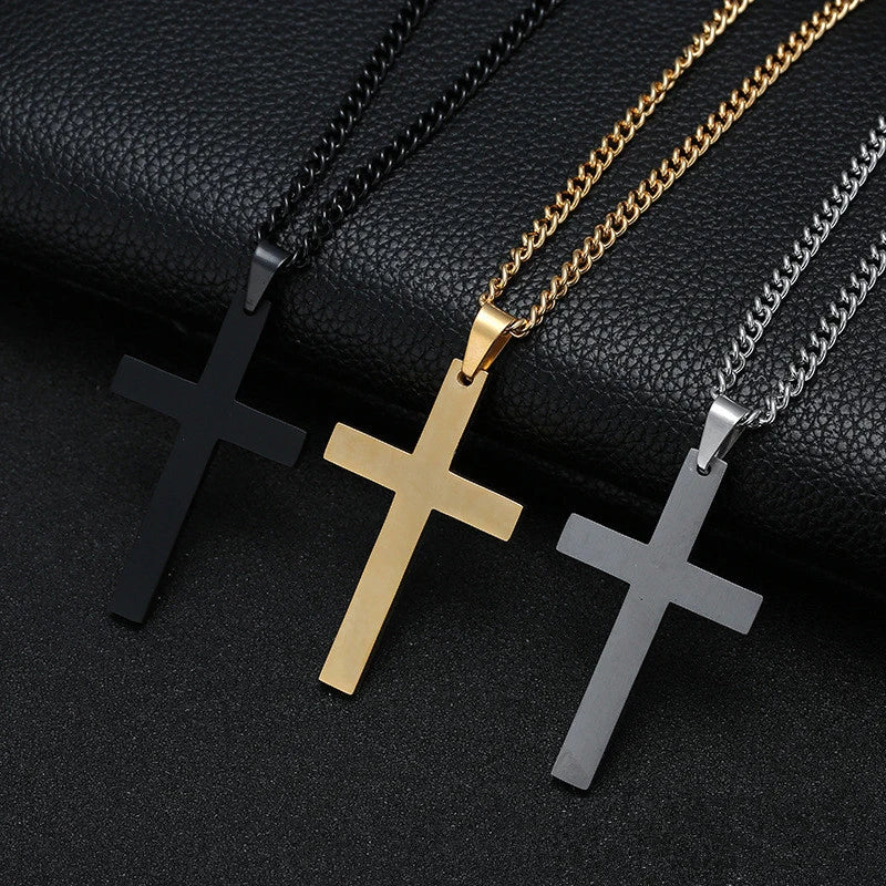 Kreuz Halskette Edelstahl Pendant Necklace