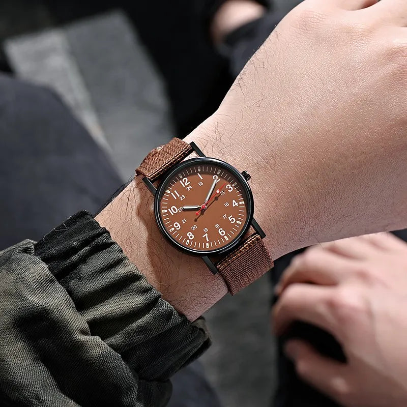 Quartz Armbanduhr Minimalist Military Style