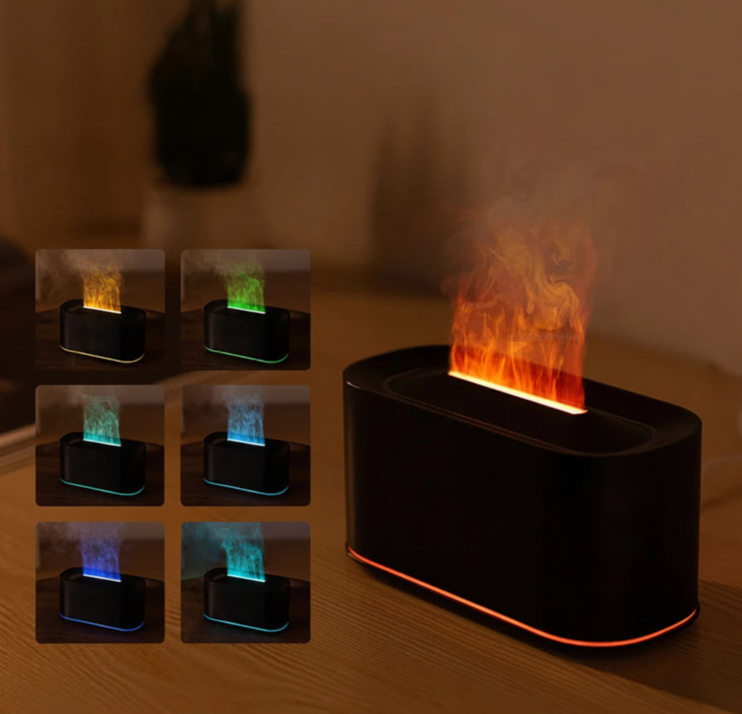 Flammen Luftbefeuchter LED Aroma Diffuser