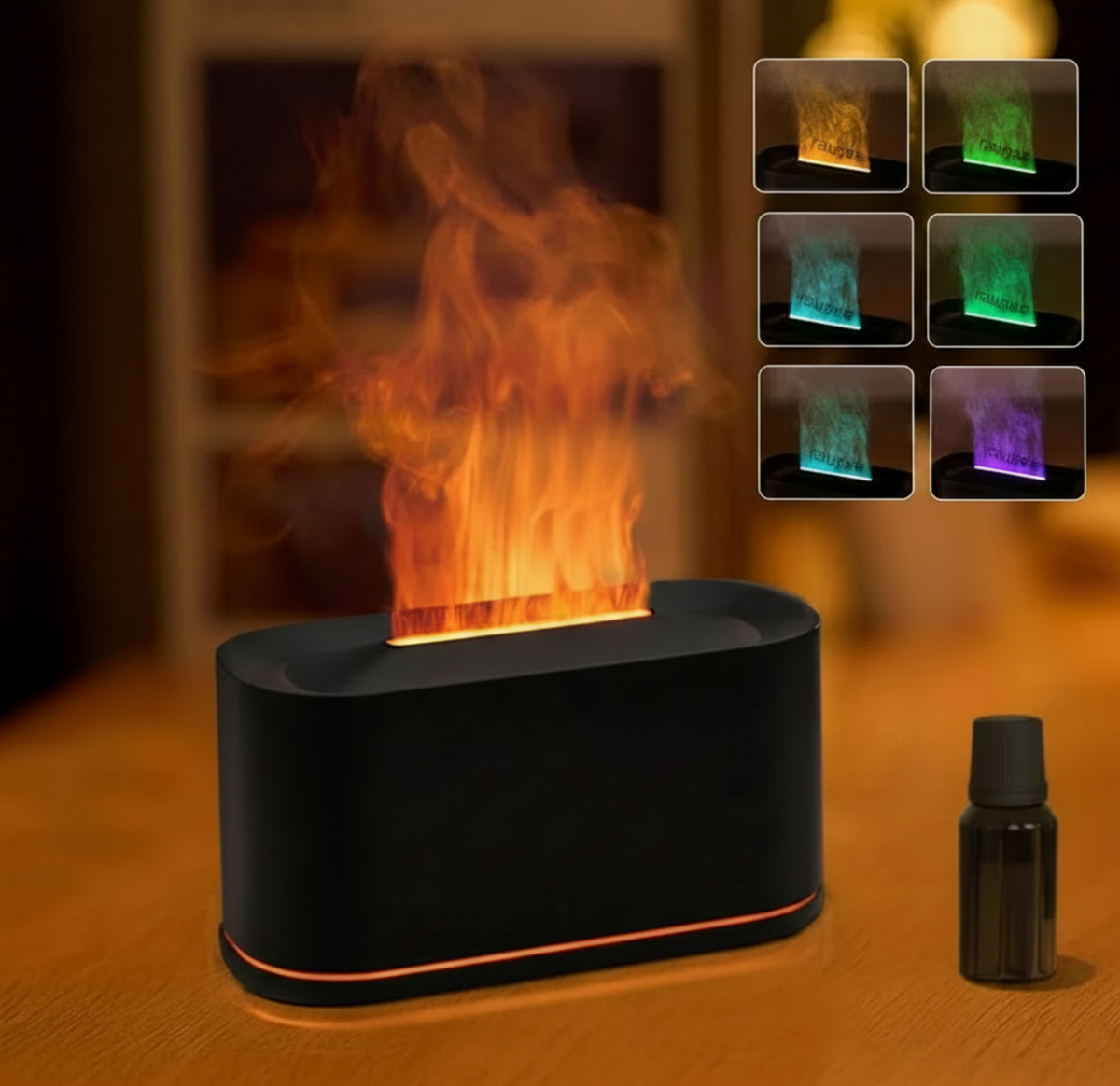 Flammen Luftbefeuchter LED Aroma Diffuser