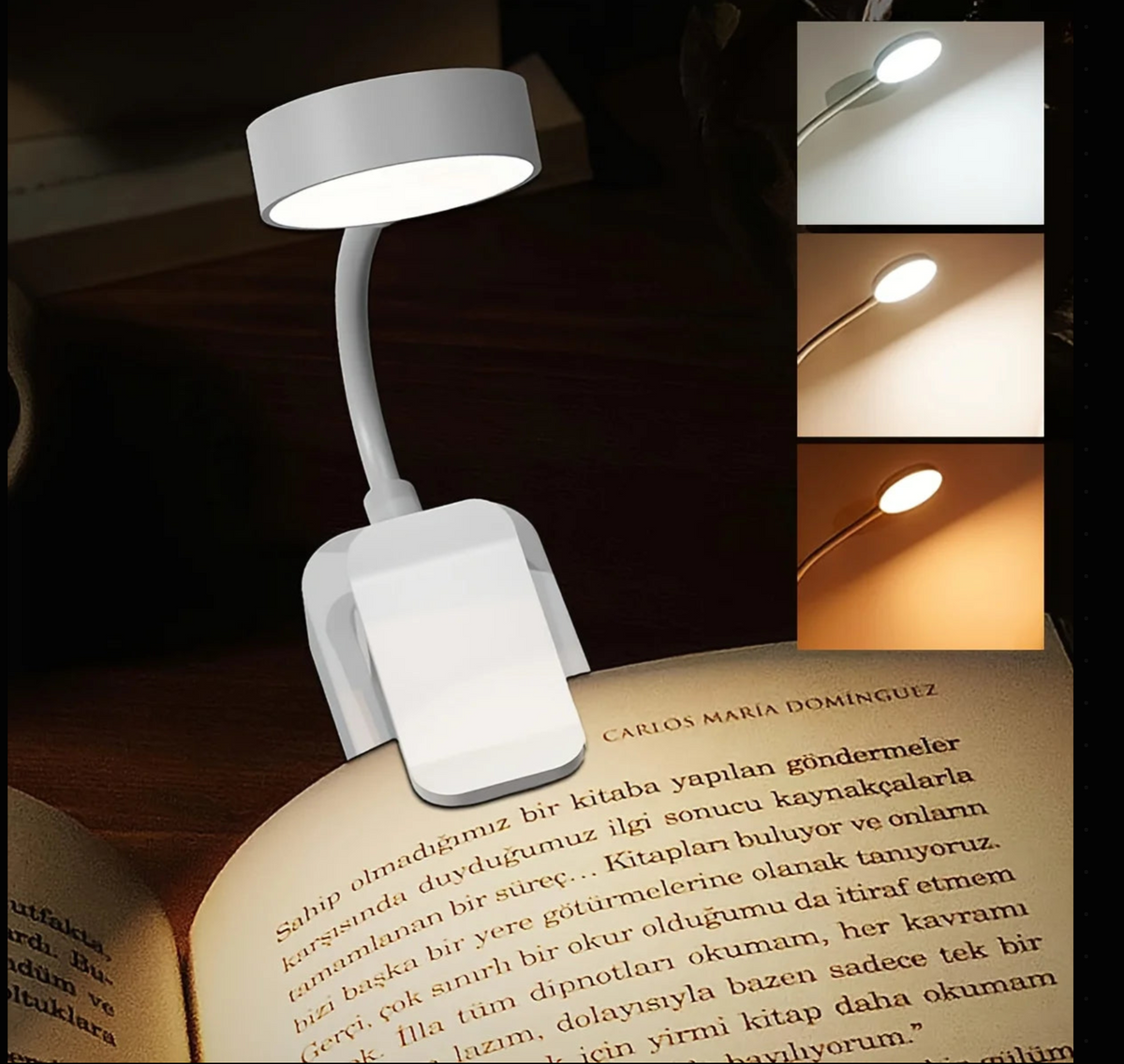 Buchclip Leselicht LED Nachtlicht