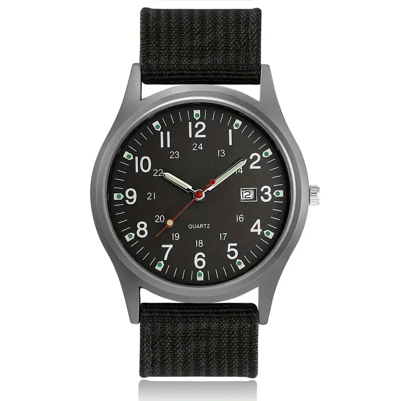 Quartz Armbanduhr Minimalist Military Style