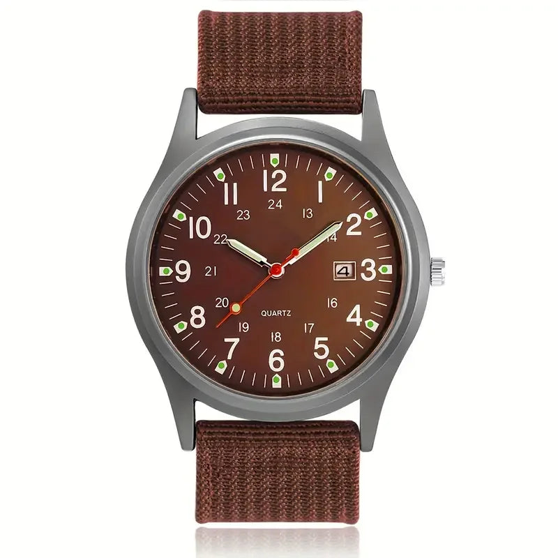 Quartz Armbanduhr Minimalist Military Style