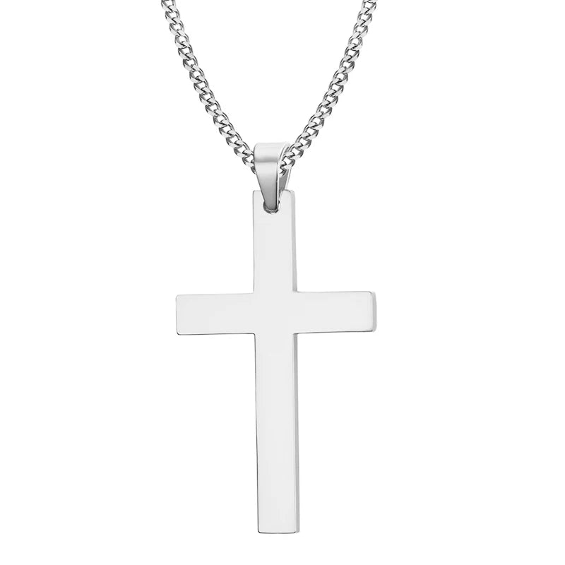 Kreuz Halskette Edelstahl Pendant Necklace