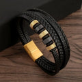 Leder Armband Multi-Layer Men's Bracelet