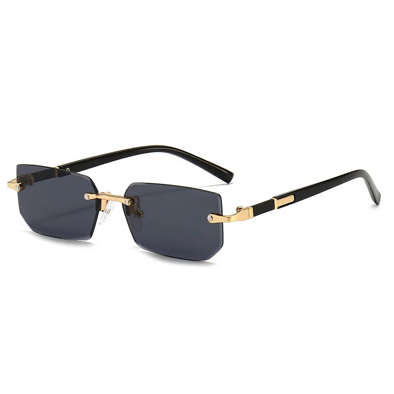 Rahmenlose Sonnenbrille Premium Rectangle Shades